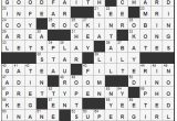 New York Times, Tuesday, October 11, 2022 Crossword Answer List